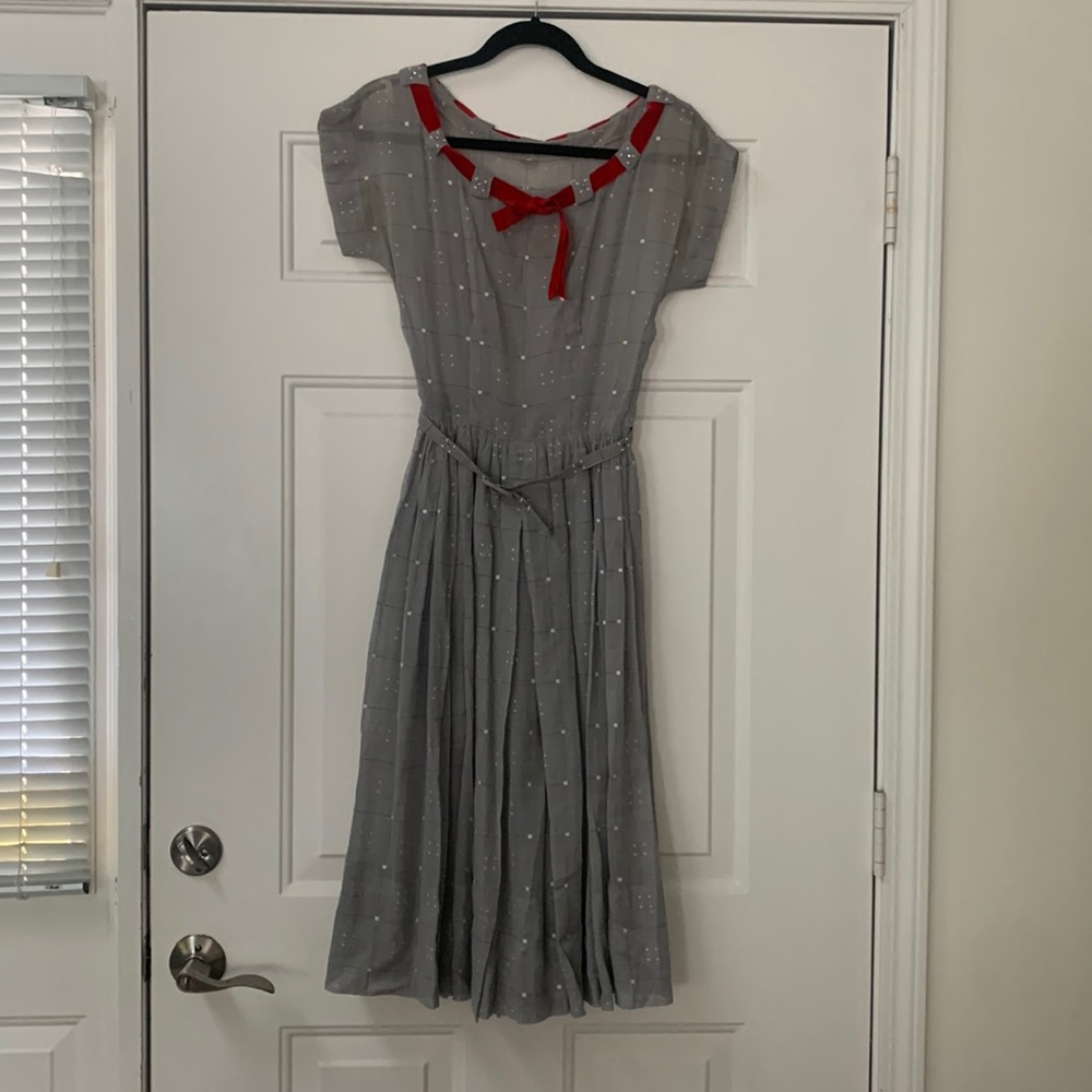 VINTAGE Grey Winter Dress